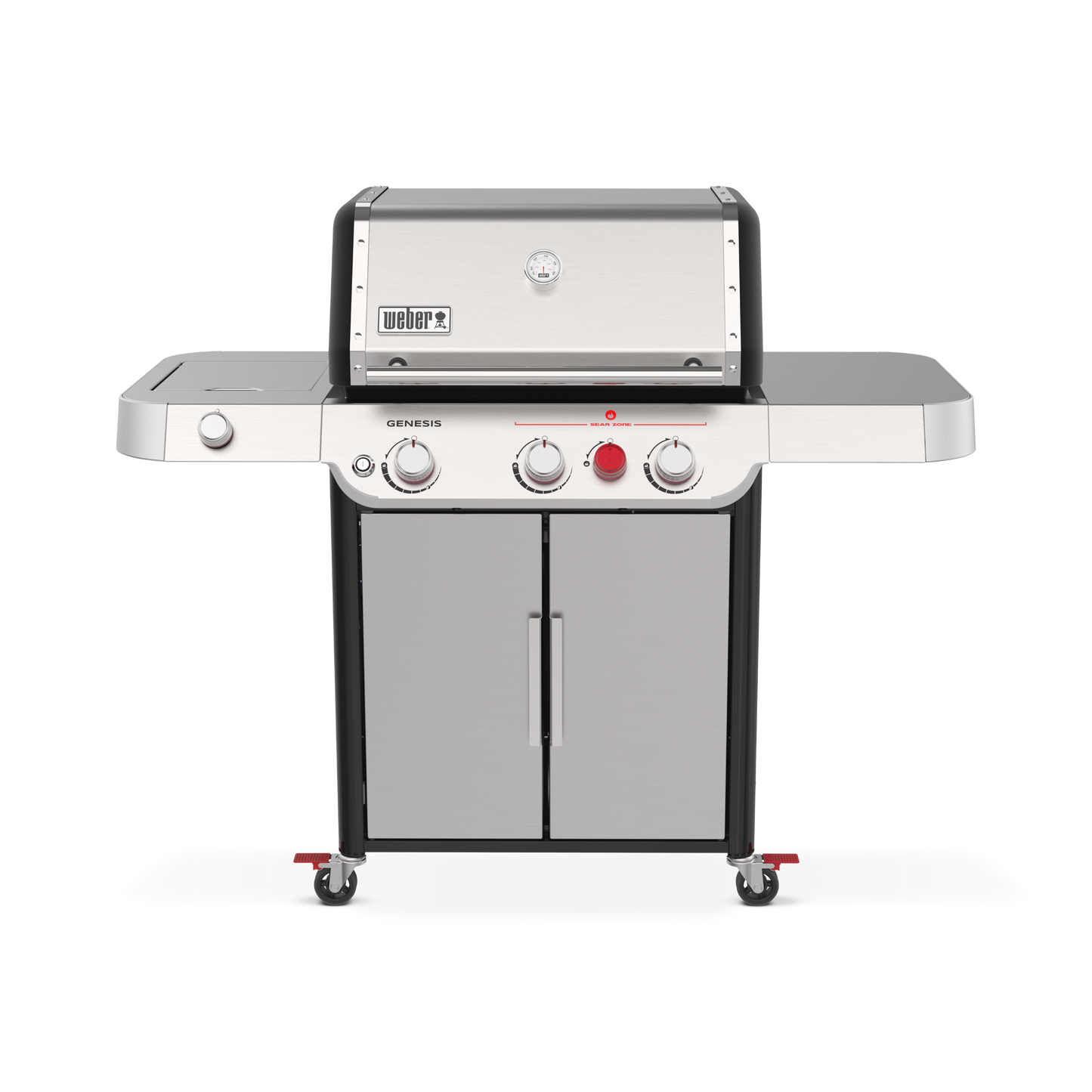 Weber Genesis S-335C BBQ with Stainless Steel Grill Grates and Side Burner