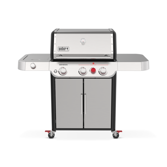 Weber Genesis S-335C BBQ with Stainless Steel Grill Grates and Side Burner