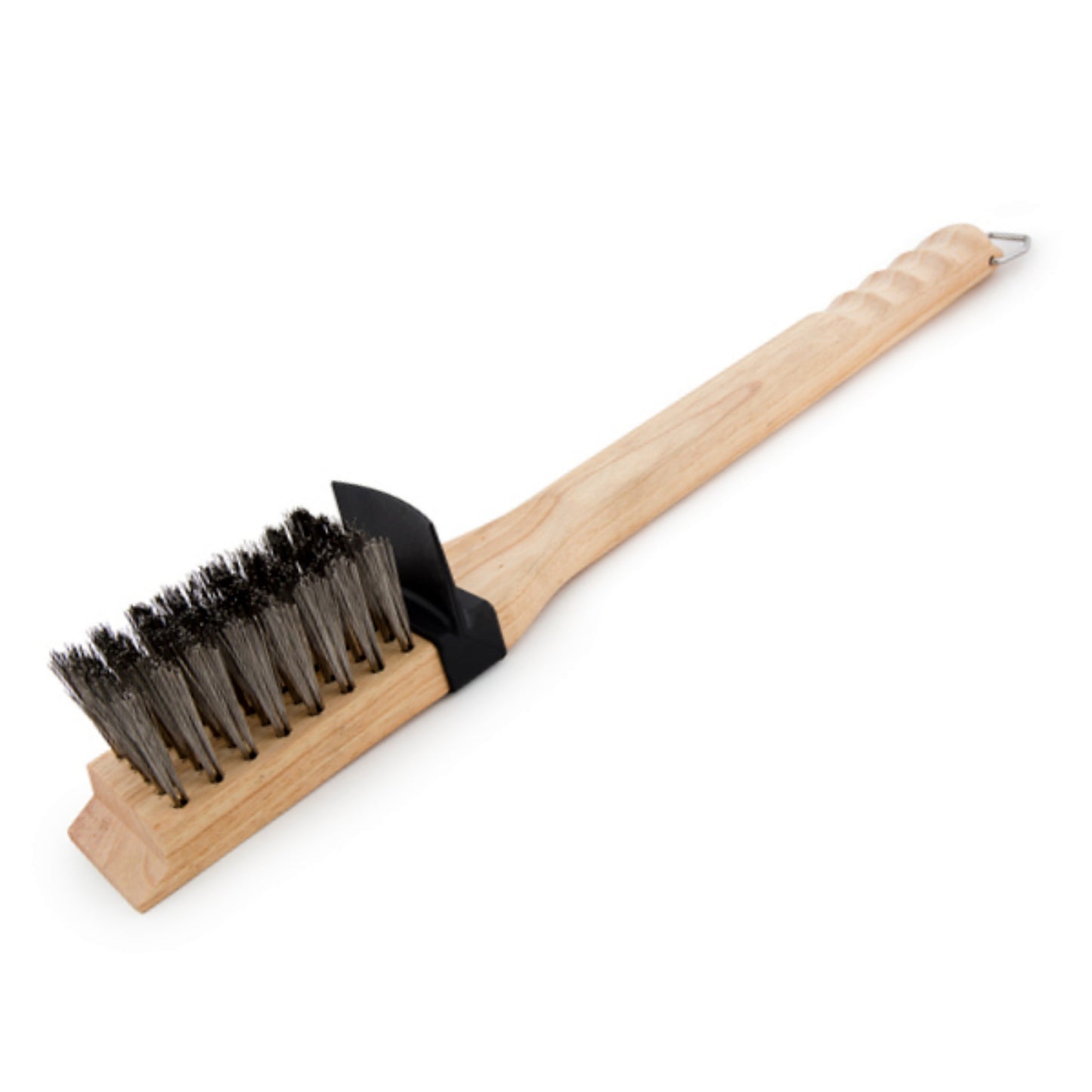 Wood Handle Heavy Duty Grill Bush Stainless Steel Bristles