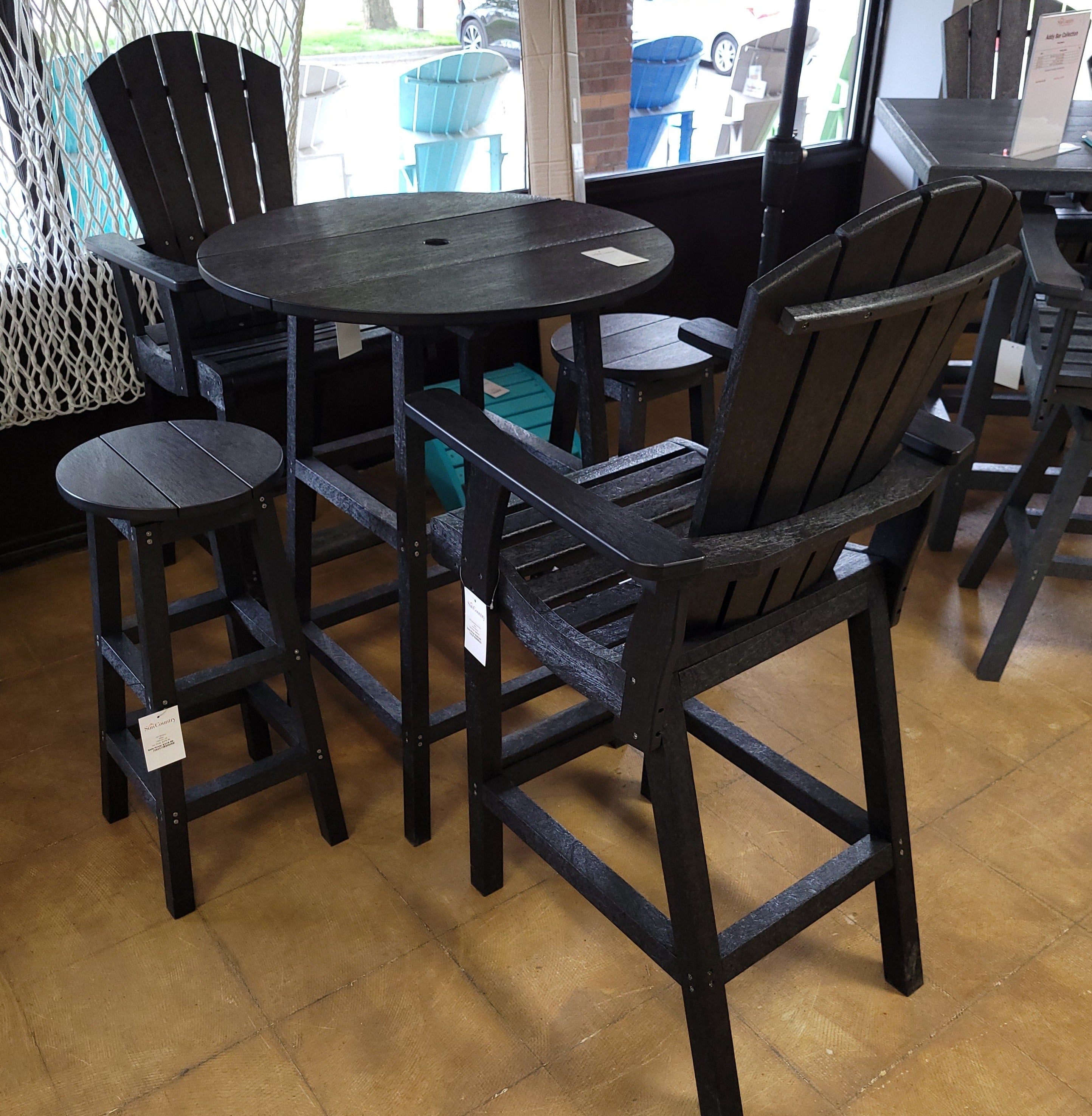 Recycled Plastic Outdoor Dining Sets Bar Height CR Plastics Addy