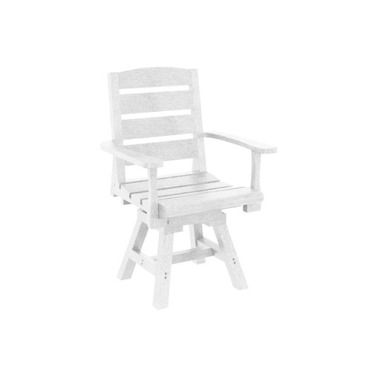 CR Plastics C322 Napa Dining Swivel Arm Chair