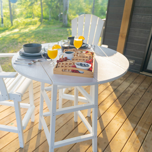 CR Plastics 40" Round Pub Table with Legs