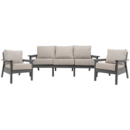 CR Plastics Tofino Sofa with Chairs Set