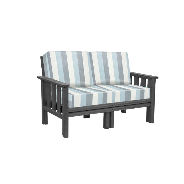 CR Plastics Stratford Loveseat with Cushions