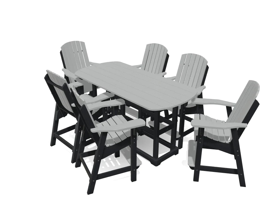 Krahn 6' Bistro Set with 6 Chairs