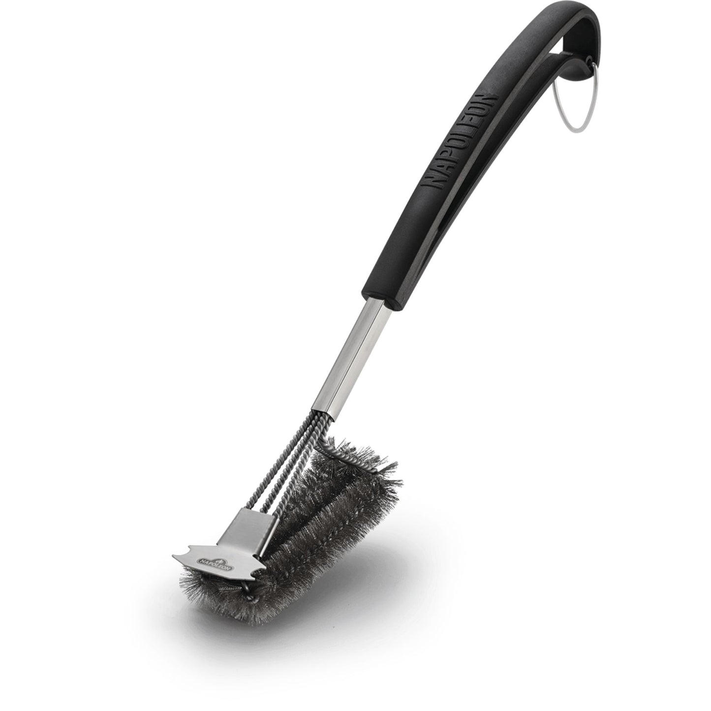 Triple-Row Stainless Steel Grill Brush