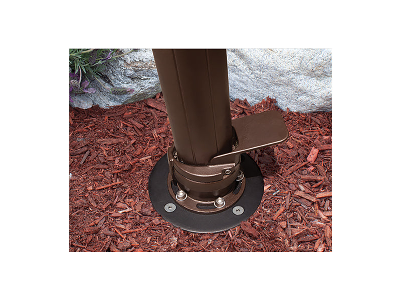 in ground mount patio umbrella Treasure Garden Cantilever In-Ground Kit – Sun Country Furniture Size:150lb/68KG 0.62mm 18
