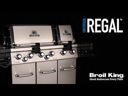 Broil King REGAL S690 PRO IR BBQ with Infrared Side Burner, Rear Rotisserie Burner & Rotisserie Kit