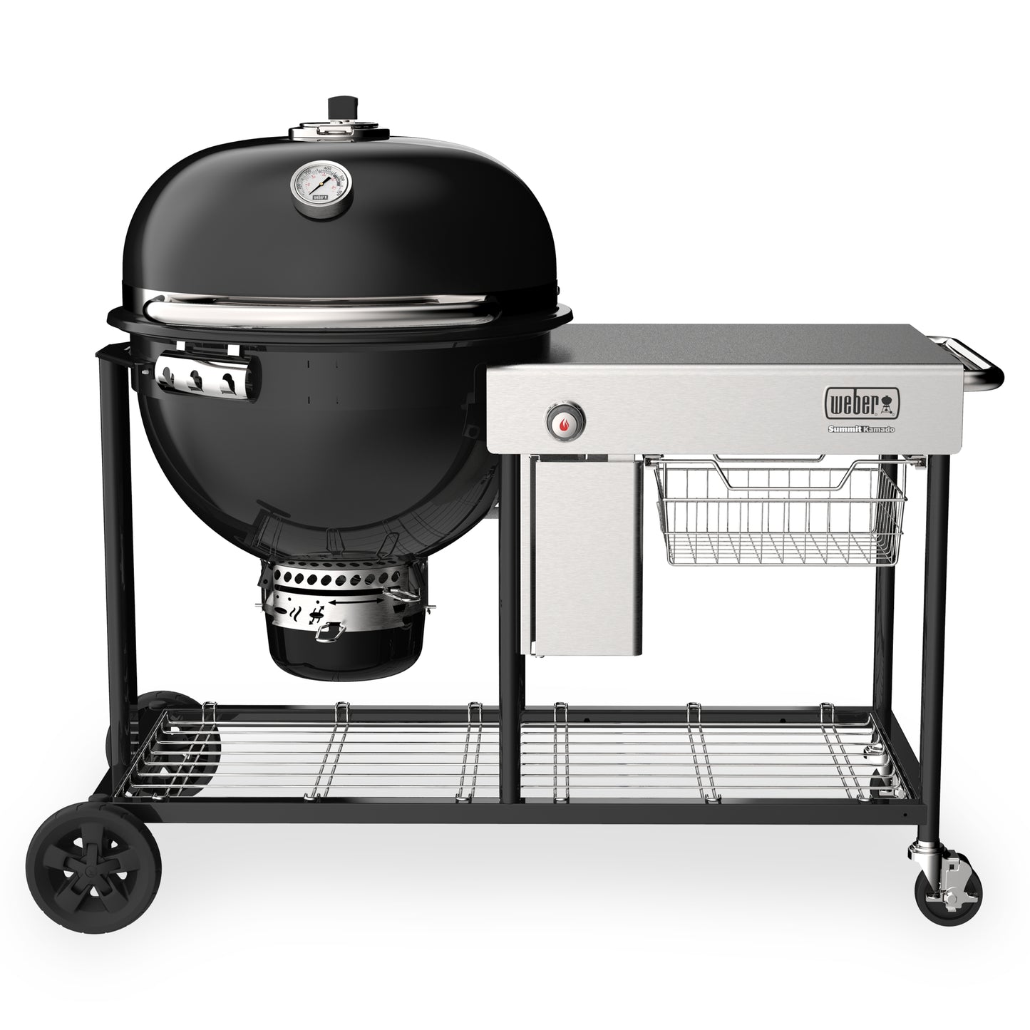 Weber Summit Kamado S6 Charcoal Grilling Center, Black (18501101)