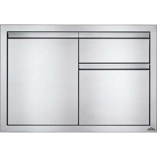 Napoleon Built-In 36" X 16" Single Door and Double Drawer Cabinet BI-3616-1D2DR