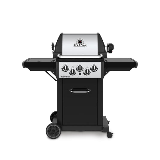 Broil King MONARCH 390 BBQ with Side Burner, Rear Rotisserie Burner & Rotisserie Kit