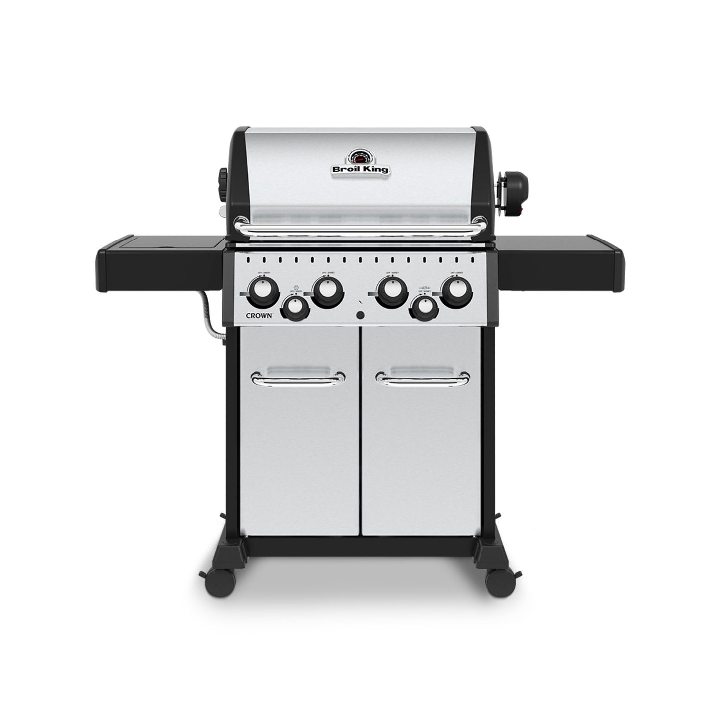 Broil King CROWN S490 BBQ with Side Burner, Rear Rotisserie Burner & Rotisserie Kit