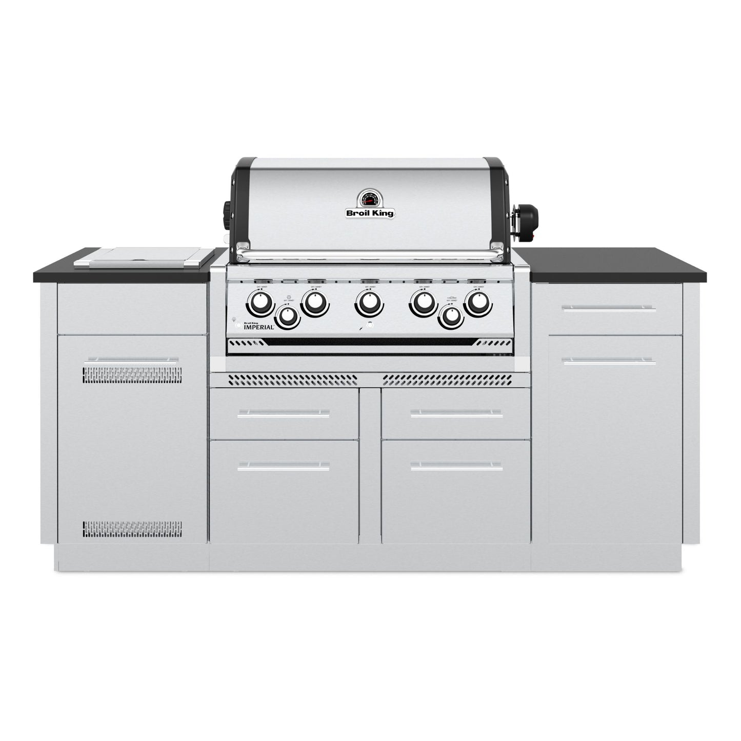 Broil King IMPERIAL S590i with Side Burner, Rear Rotisserie Burner, and Rotisserie Kit