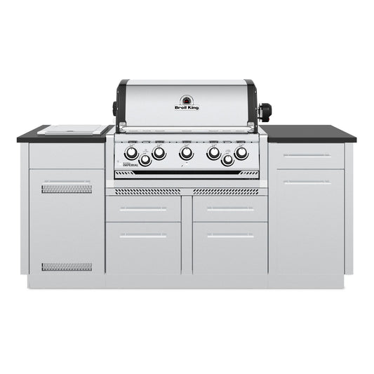 Broil King IMPERIAL S590i with Side Burner, Rear Rotisserie Burner, and Rotisserie Kit