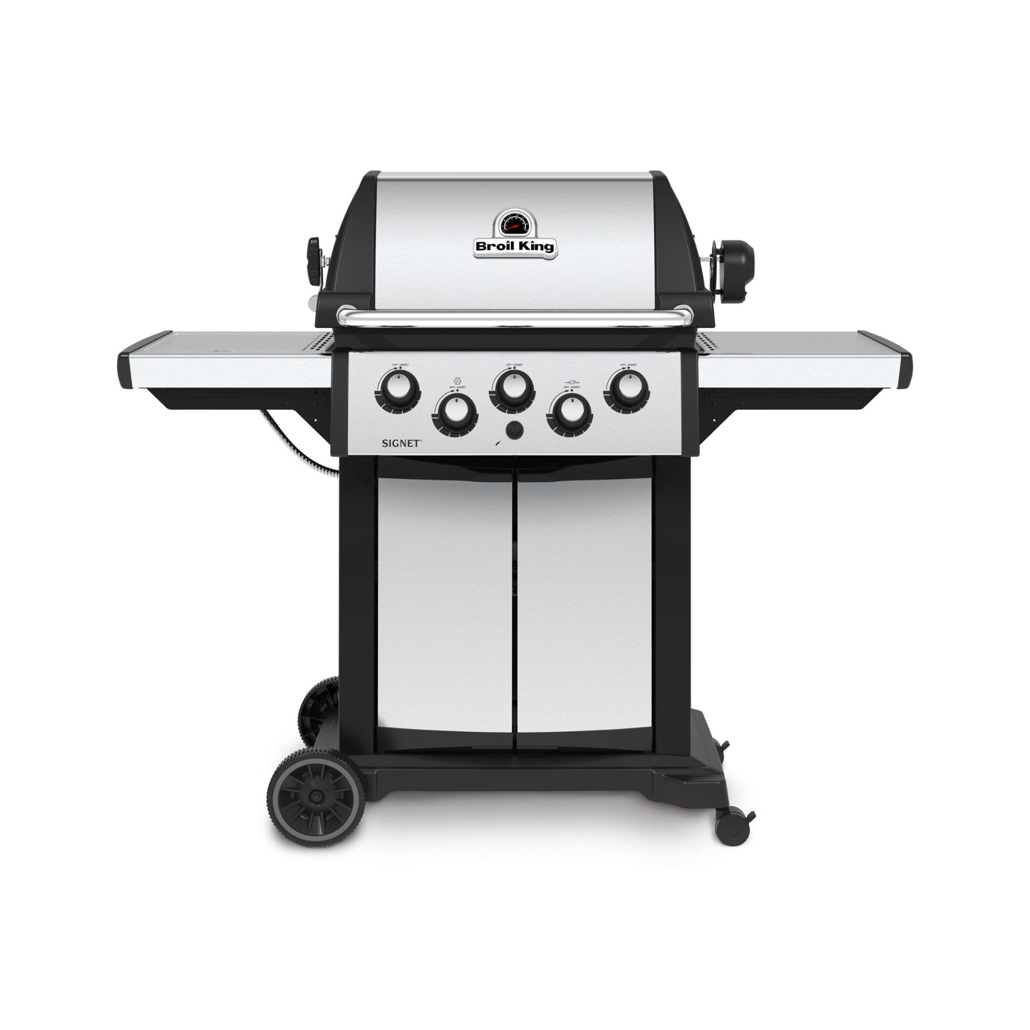 Broil King SIGNET 390 BBQ with Side Burner, Rear Rotisserie Burner & Rotisserie Kit