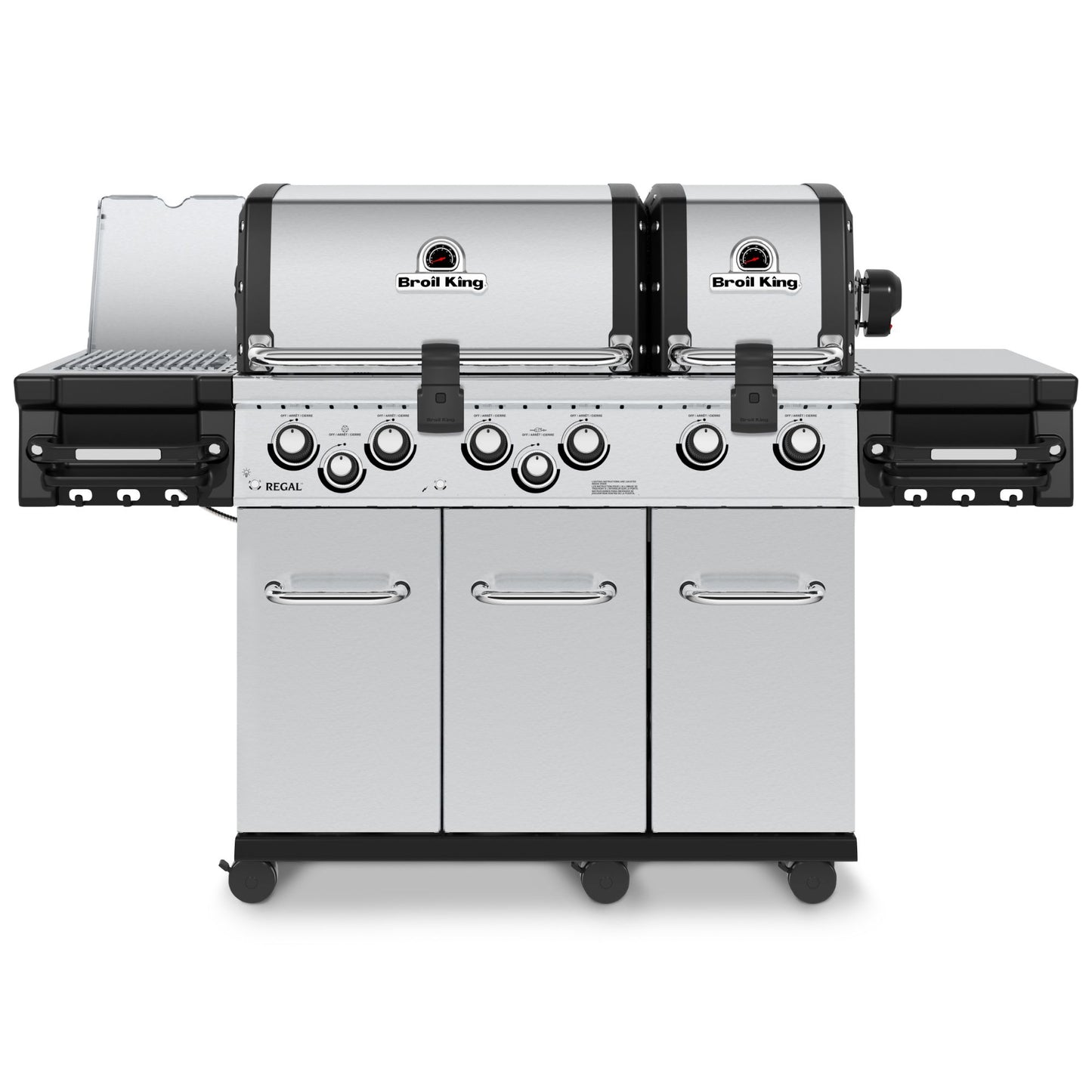 Broil King REGAL S690 PRO IR BBQ with Infrared Side Burner, Rear Rotisserie Burner & Rotisserie Kit