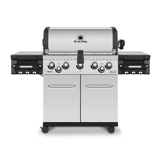 Broil King REGAL S590 PRO BBQ with Side Burner, Rear Rotisserie Burner & Rotisserie Kit