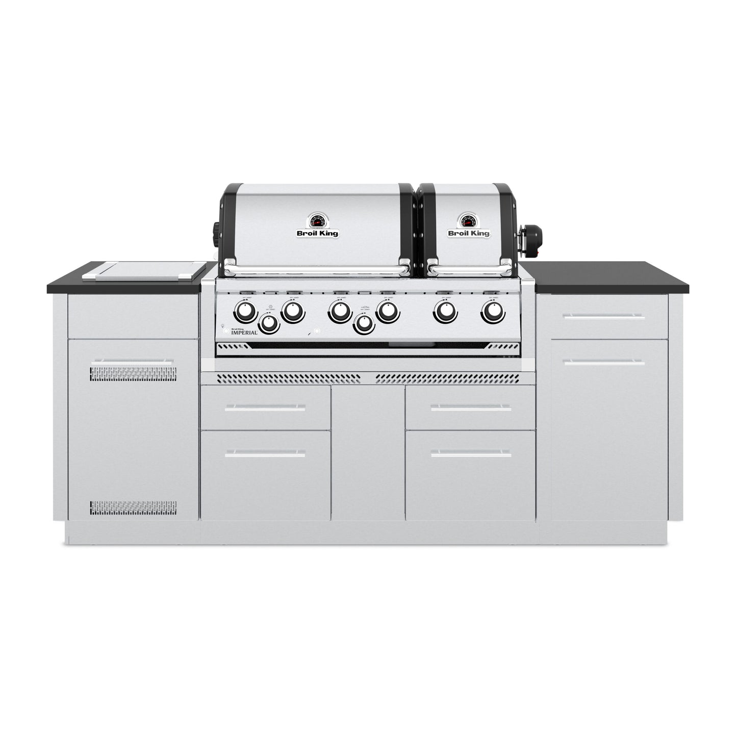 Broil King IMPERIAL S690i with Side Burner, Rear Rotisserie Burner, and Rotisserie Kit