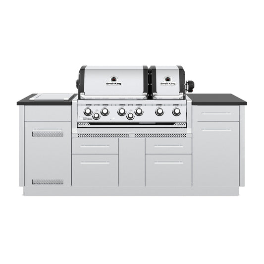 Broil King IMPERIAL S690i with Side Burner, Rear Rotisserie Burner, and Rotisserie Kit