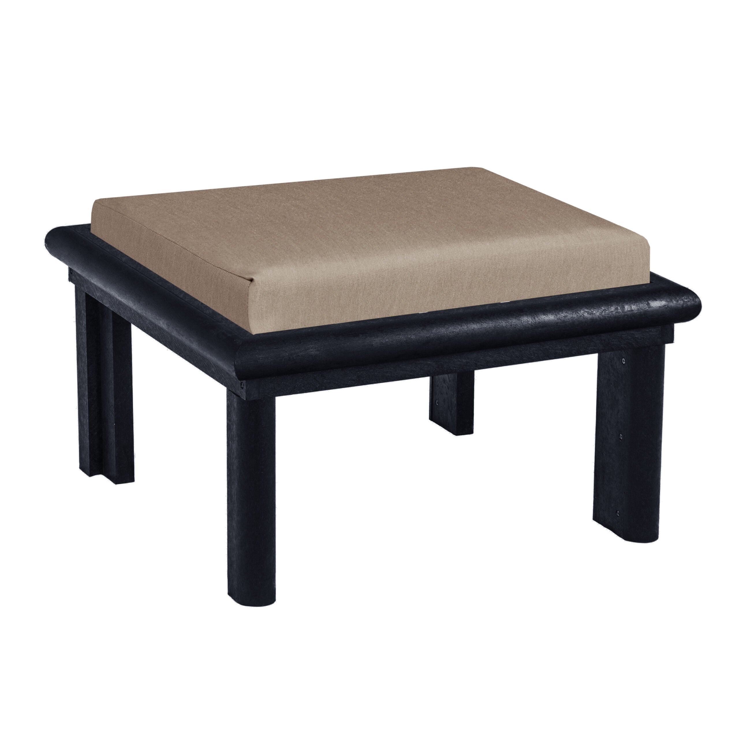 CR Plastics Stratford Large Ottoman with Cushion Sun Country Patio