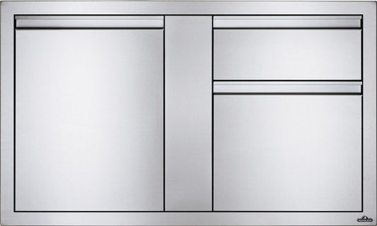 Napoleon Built-In 42"X 24" Large Door & Waste Bin Drawer BI-4224-1D1W