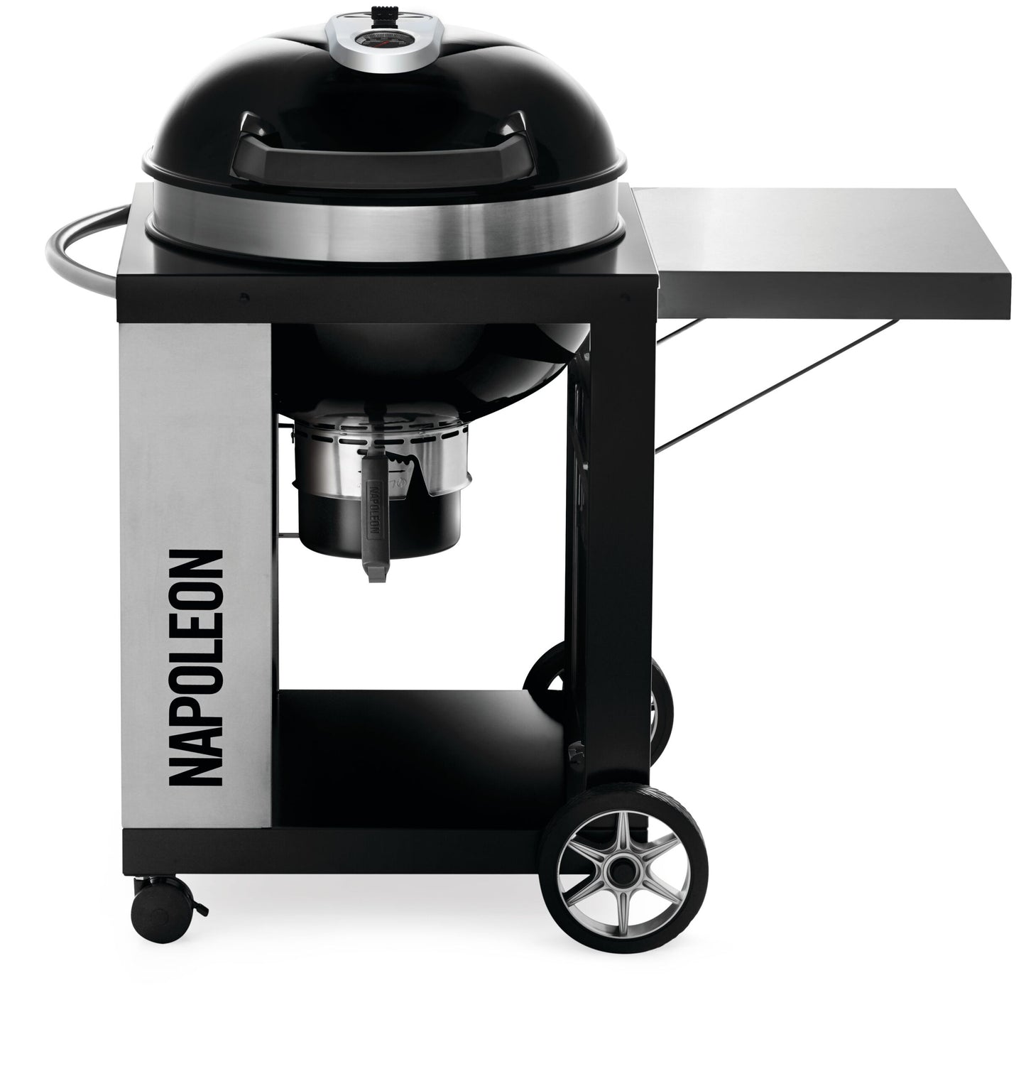 Napoleon 22-in PRO CART Charcoal Grill in Black