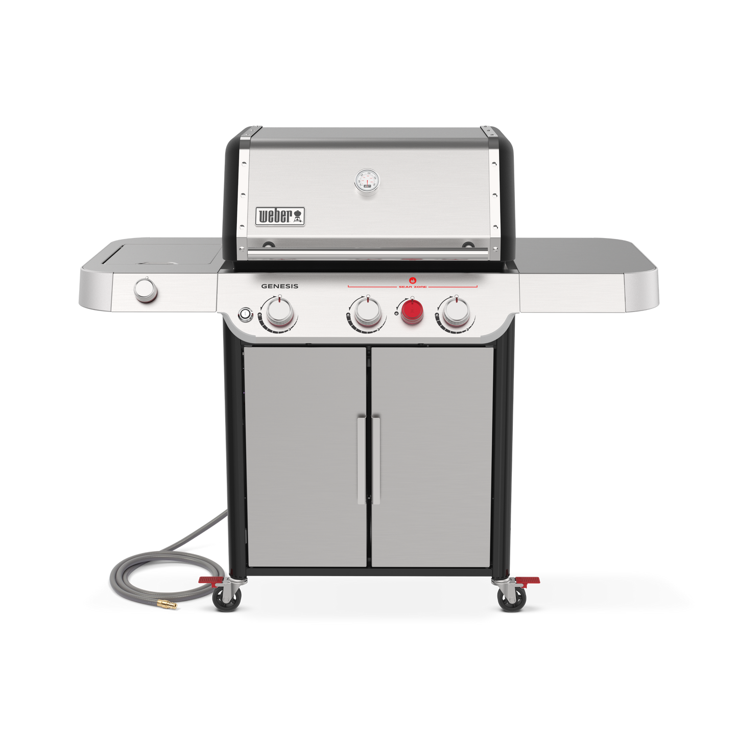 Weber Genesis S-335C BBQ with Stainless Steel Grill Grates and Side Burner
