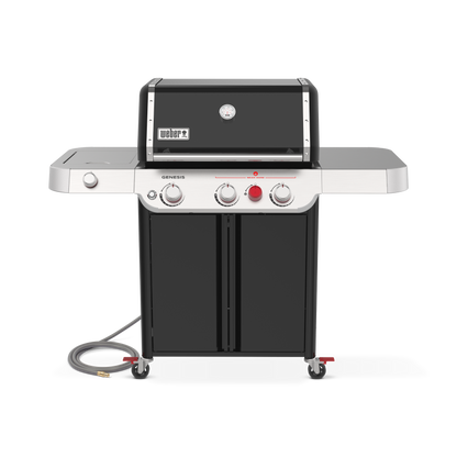 Weber Genesis E-335C BBQ with Cast Iron Grill Grates and Side Burner