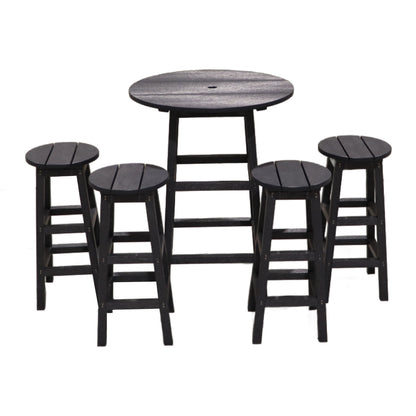 CR Plastics 32" Round Pub Table with Barstools Set