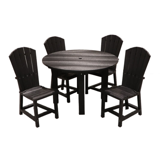 CR Plastics 48" Dining Table with Addy Dining Side Chairs Set