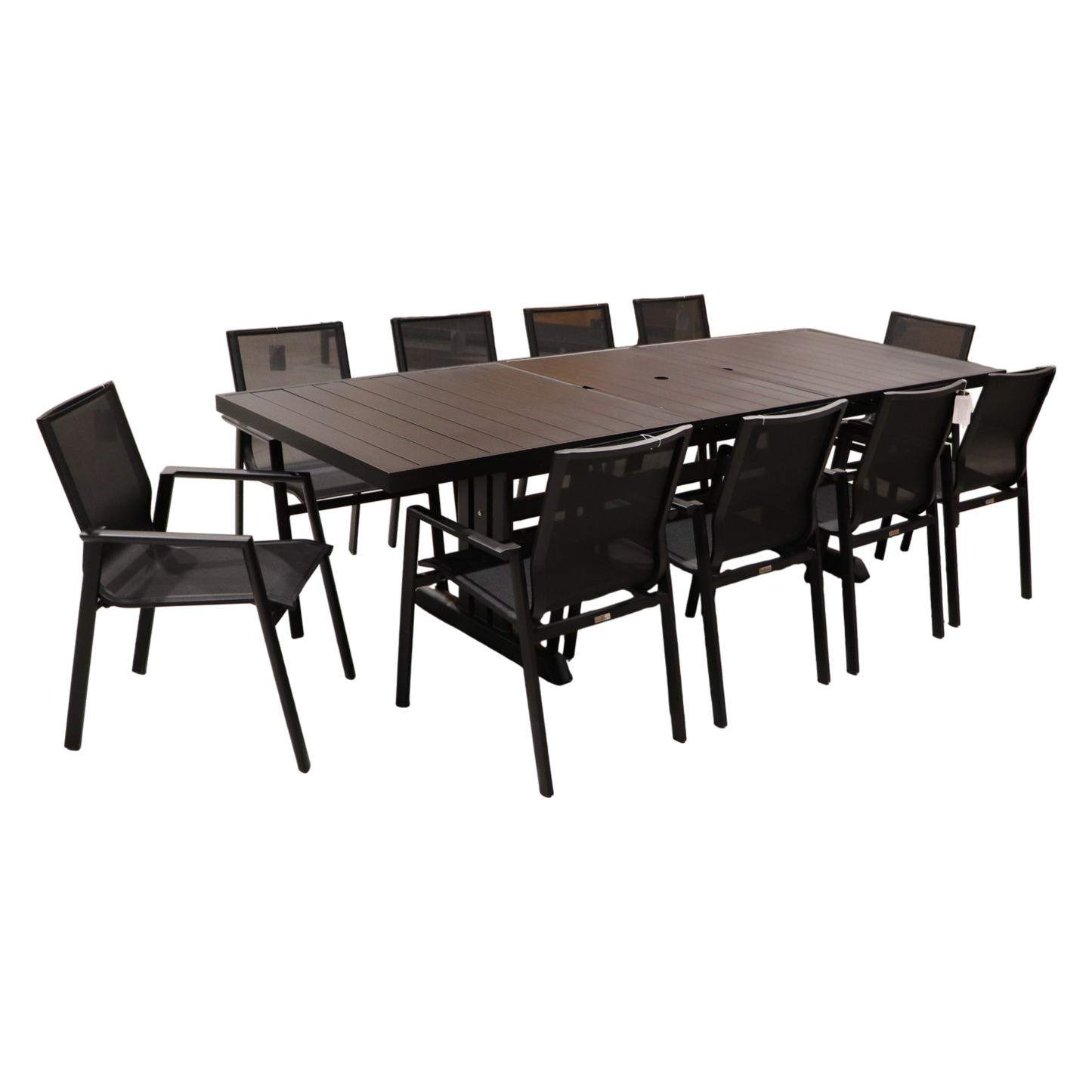 Exterior Elements IIILeg Expandable Table with Ron Chair Dining Set