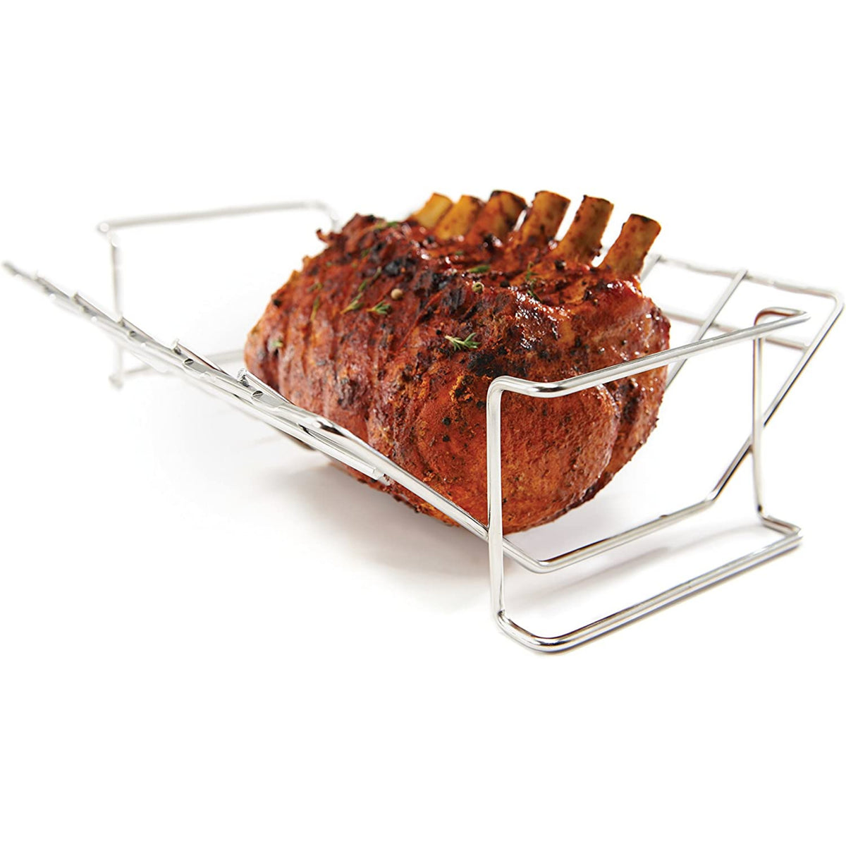Broiling Grill Rack Broil King Reversible Rib and Skewer Rack Stainless Steel – Sun Country ...