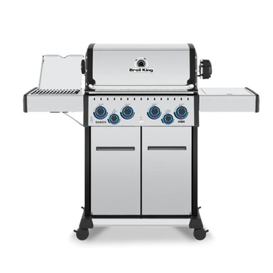 Broil King BARON S490 PRO IR BBQ with Infrared Side Burner, Rear Rotisserie Burner & Rotisserie Kit