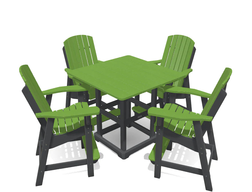 Krahn Bistro Set with 4 Chairs