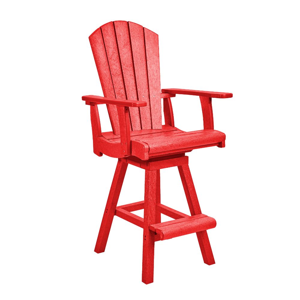 CR Plastics C25 Swivel Pub Arm Chair
