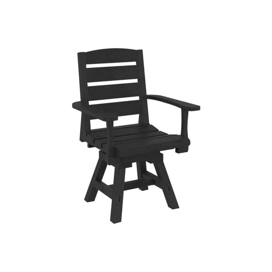 North Haven by CR Plastics C322 Napa Dining Swivel Arm Chair