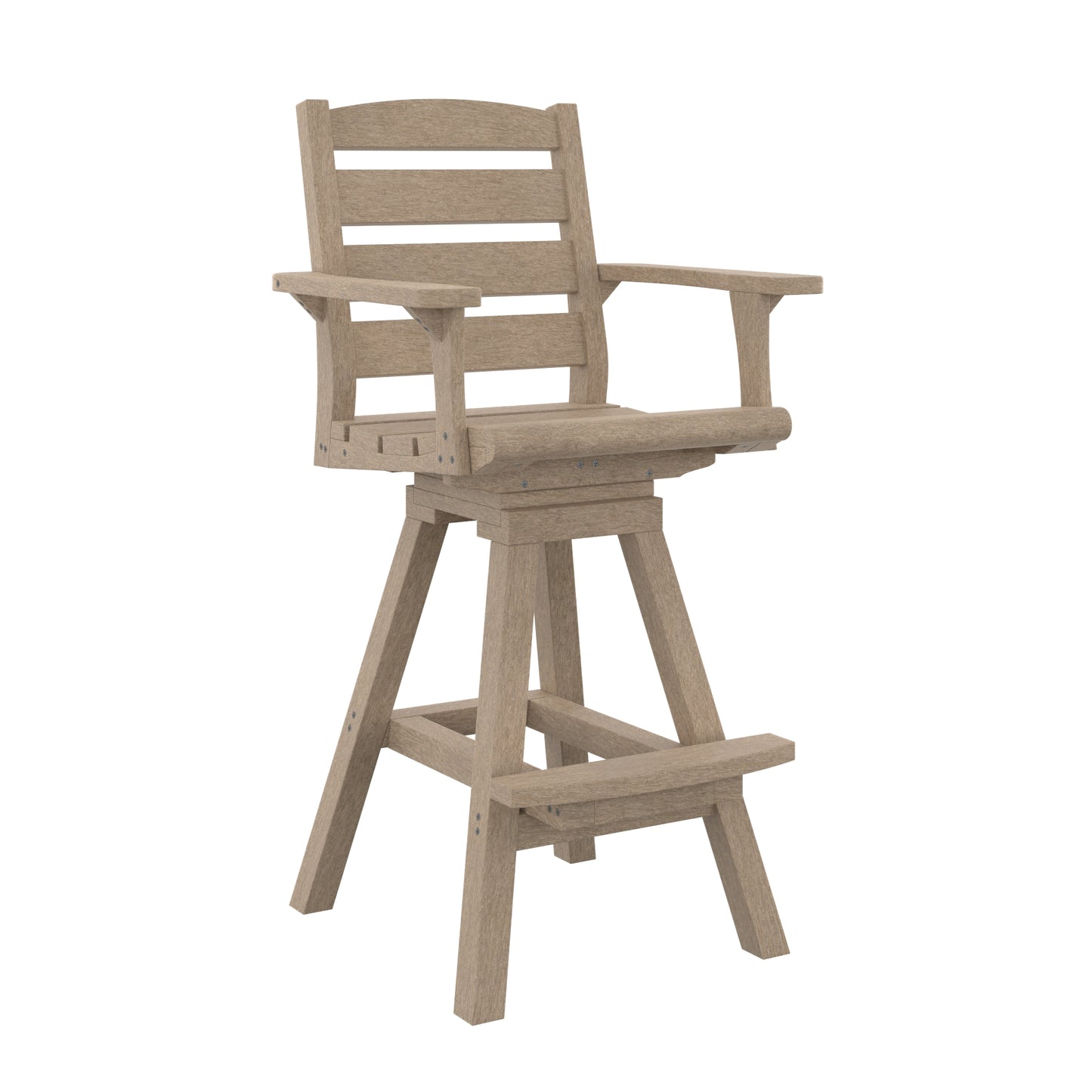 CR Plastics C312 Napa Swivel Pub Arm Chair