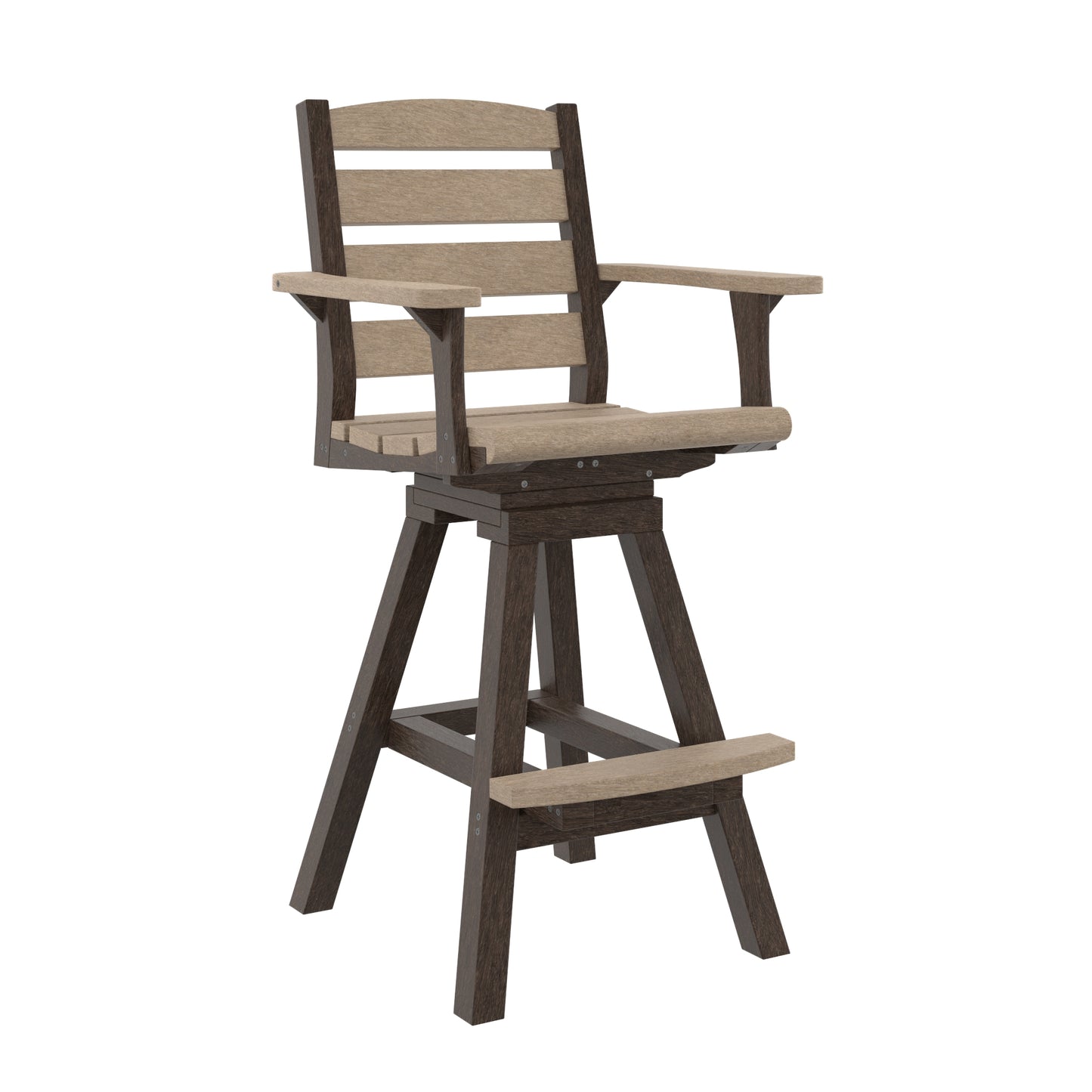 CR Plastics C312 Napa Swivel Pub Arm Chair