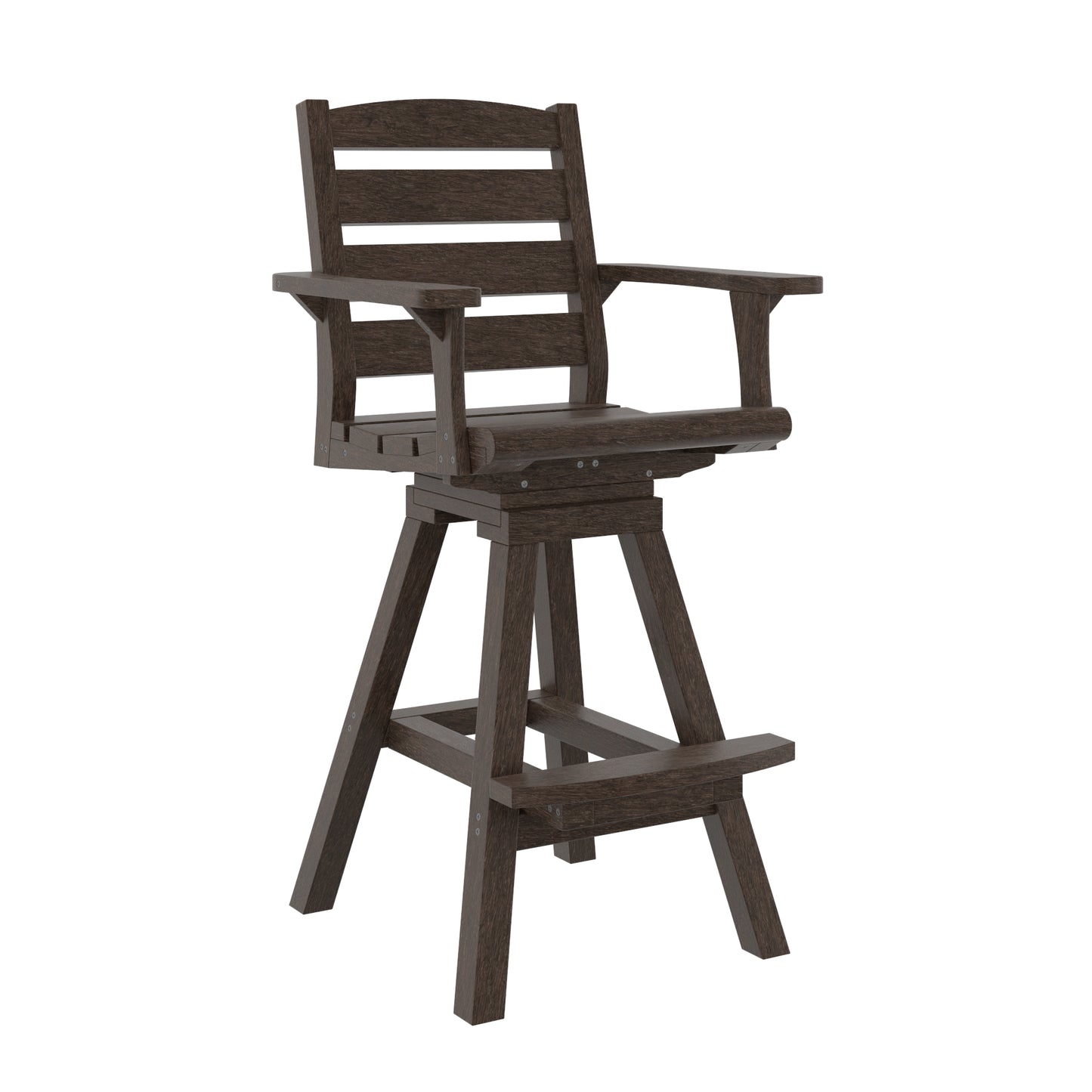 CR Plastics C312 Napa Swivel Pub Arm Chair
