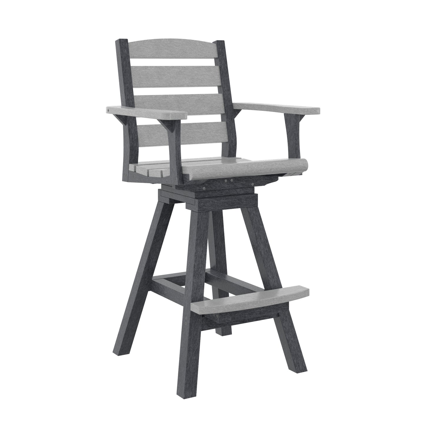 CR Plastics C312 Napa Swivel Pub Arm Chair