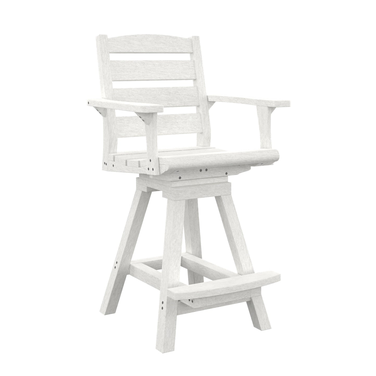 CR Plastics C312C Napa Swivel Counter Arm Chair
