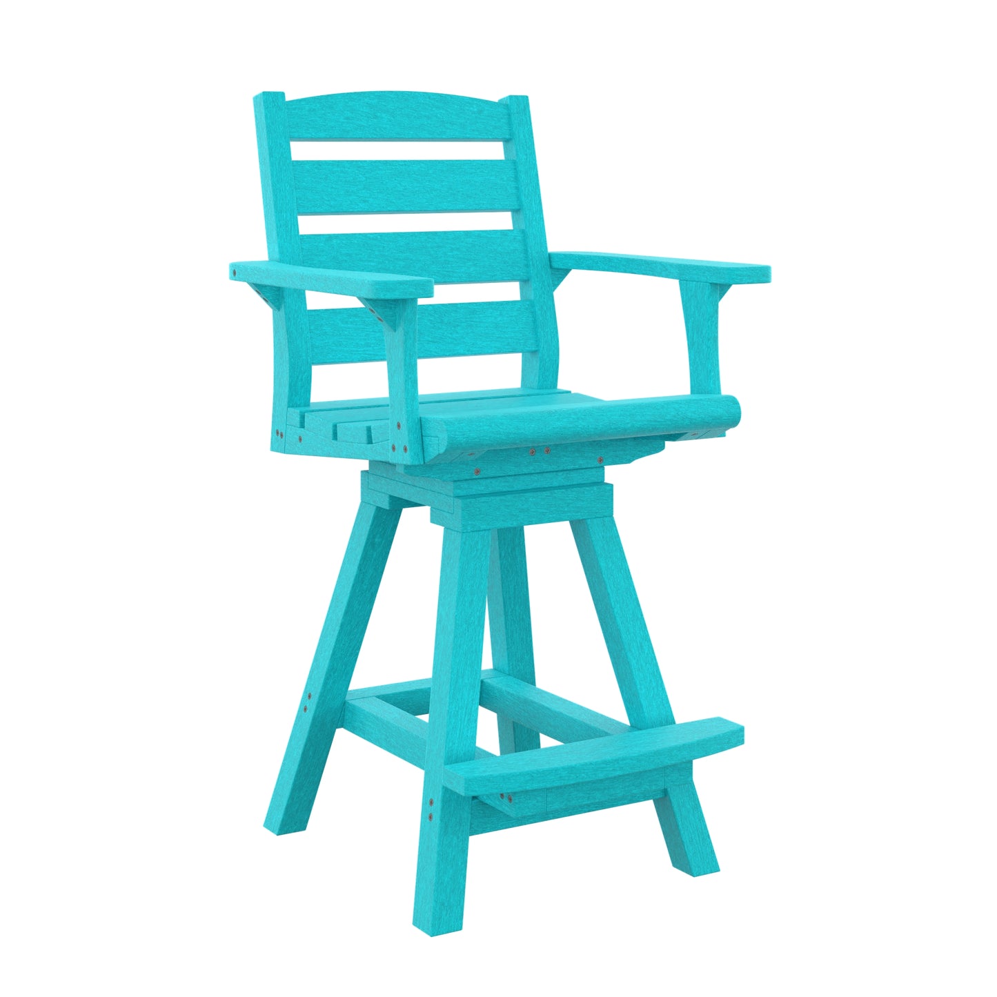 CR Plastics C312C Napa Swivel Counter Arm Chair