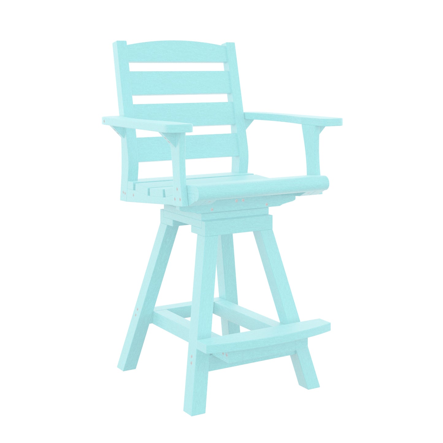 CR Plastics C312C Napa Swivel Counter Arm Chair