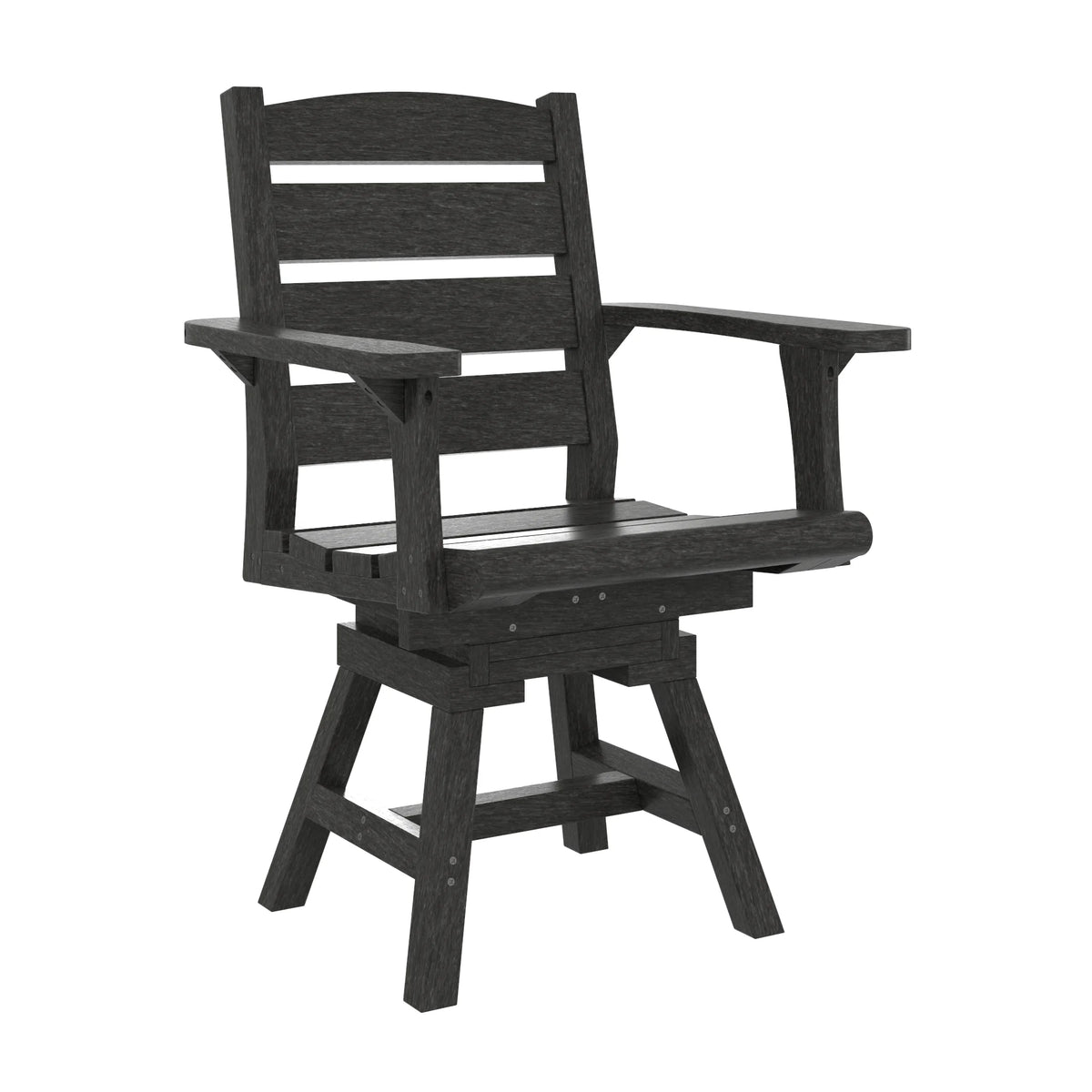 North Haven by CR Plastics C322 Napa Dining Swivel Arm Chair
