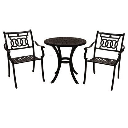 Cabana Coast 30" Pure Table with Verona Dining Chairs Set