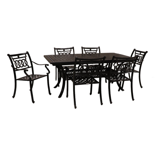Cabana Coast 72" Pure Table with Verona Dining Chairs Set