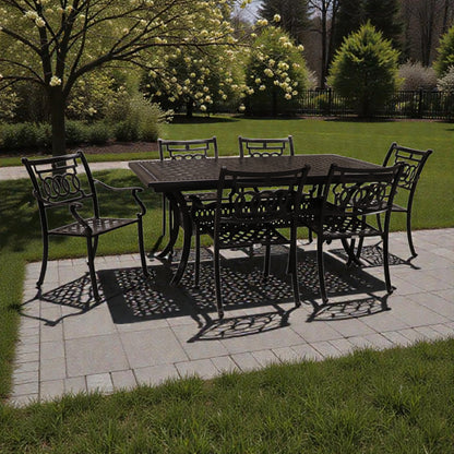 Cabana Coast 72" Pure Table with Verona Dining Chairs Set