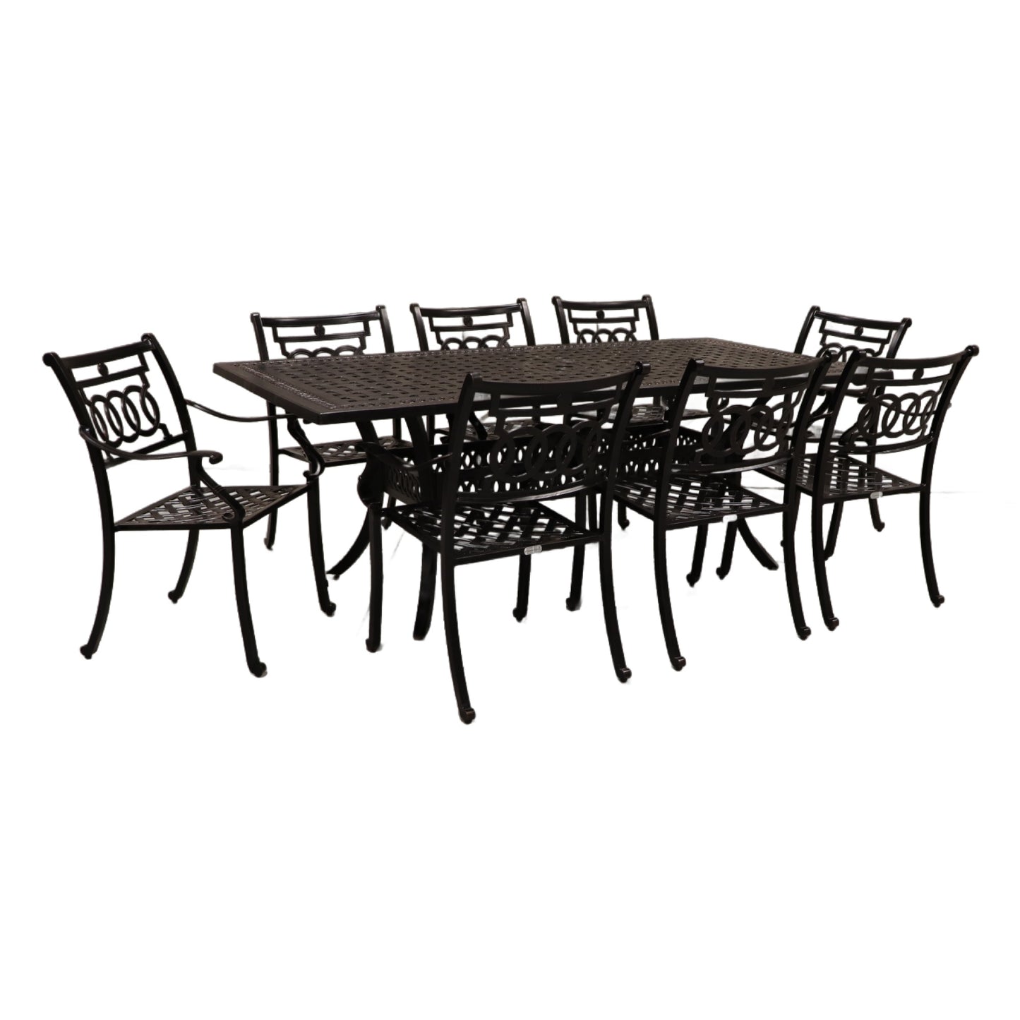 Cabana Coast 84" Pure Table with Verona Dining Chairs Set
