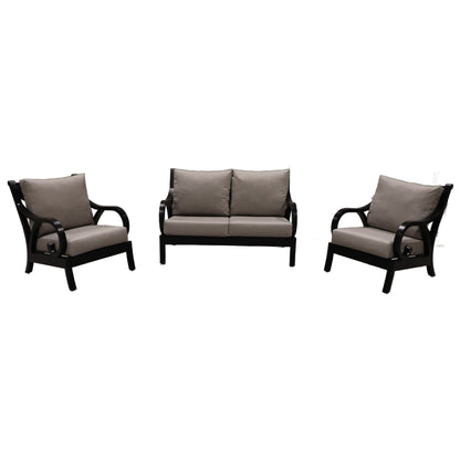 Cabana Coast Milano Loveseat with Chairs Set