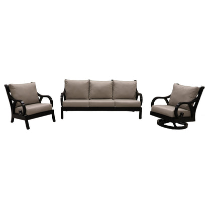 Cabana Coast Milano Sofa with Chair and Swivel Set